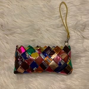 Recycled Candy Bar Wrapper Wristlet
